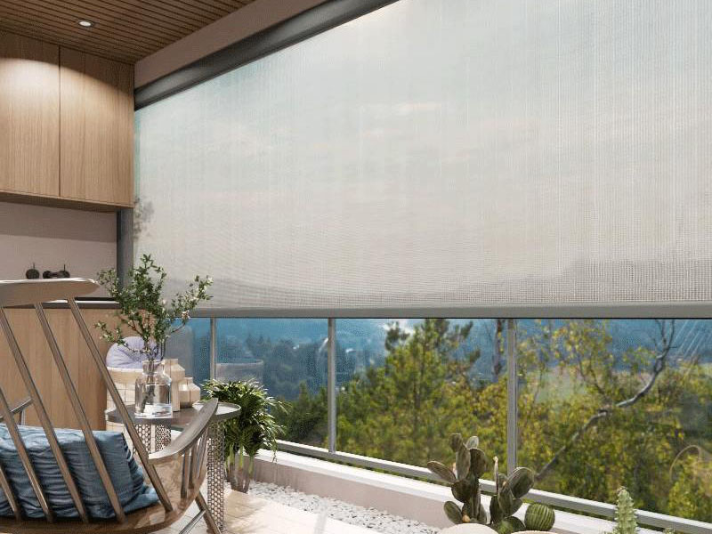 Zipper Wind‑Proof Roller Blind