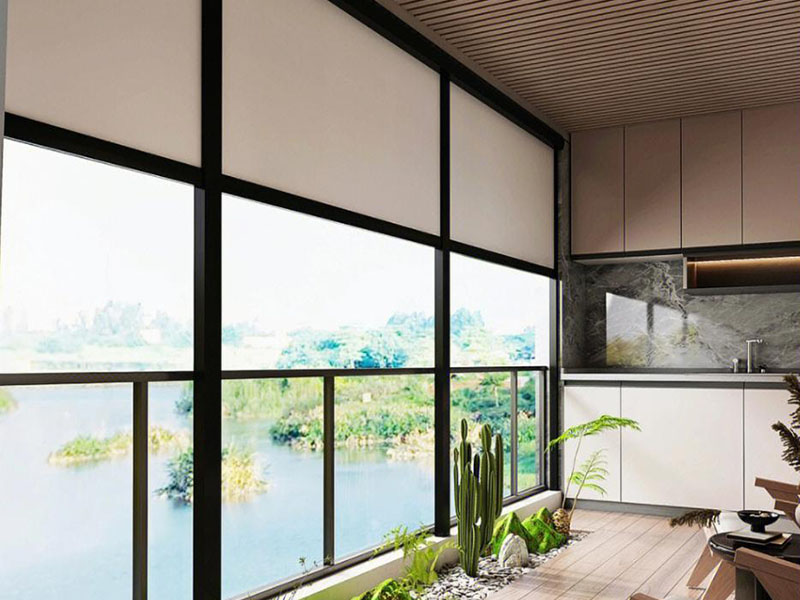 Zipper Wind‑Proof Roller Blind