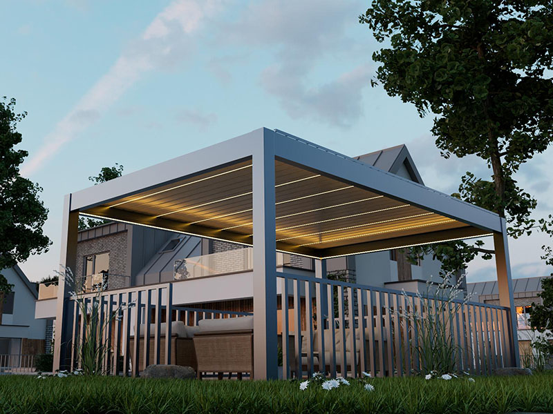 175‑Type Aluminium Alloy Shutter Pergola