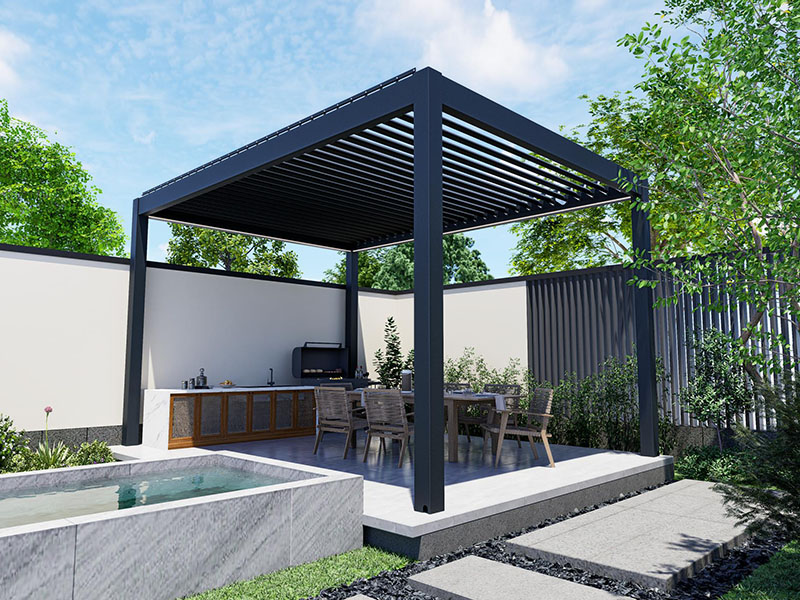 147‑Type Aluminium Alloy Shutter Pergola