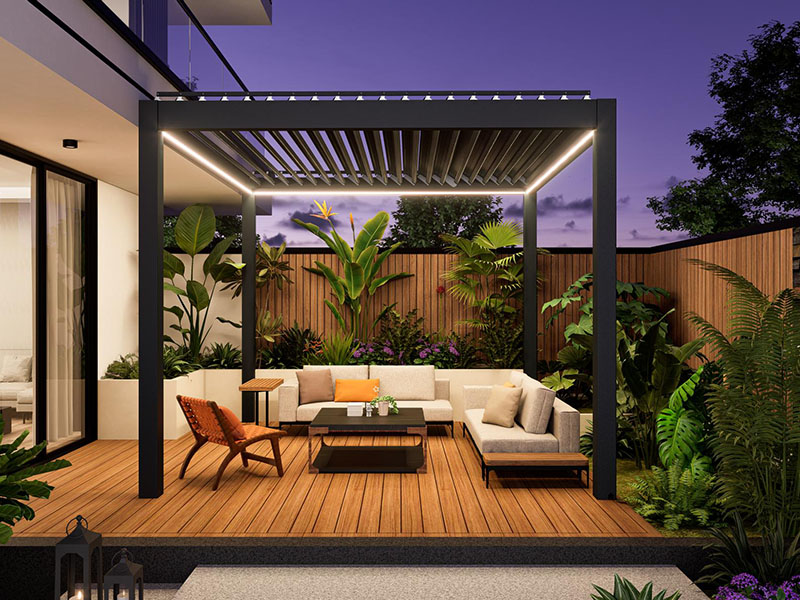 147‑Type Aluminium Alloy Shutter Pergola