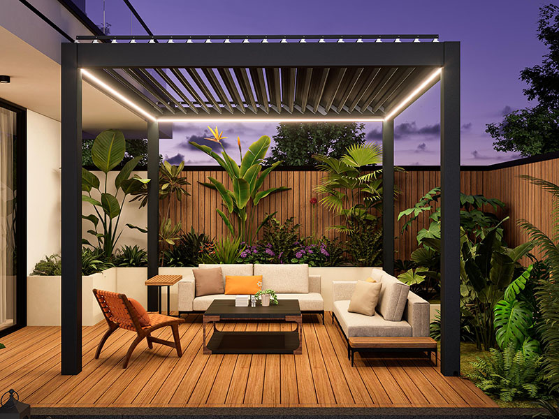 147‑Type Aluminium Alloy Shutter Pergola